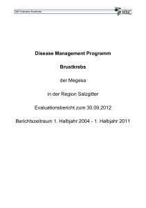 Disease Management Programm Brustkrebs der