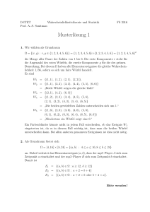 Musterlösung 1 - D-MATH