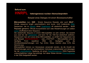 Befund zum HNRPL heterogeneous nuclear