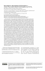 Basen-induzierte Alkin-Spaltung in W (II)-Komplexen