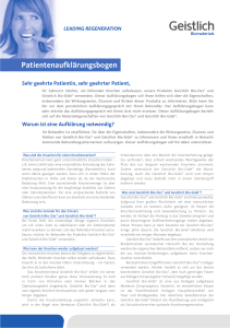 Patientenaufklärungsbogen