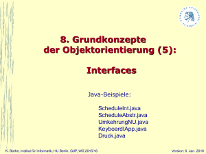 Interface in Java - Institut für Informatik