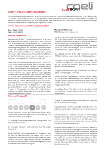 sicav i - Coeli Asset Management