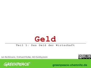 in Zentralbankgeld - Greenpeace Chemnitz