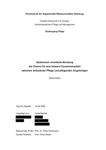 Systemisch orientierte Beratung als Chance für eine bessere