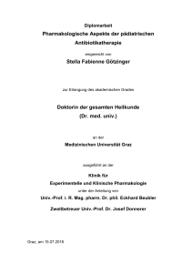 Pharmakologische Aspekte der pädiatrischen Antibiotikatherapie