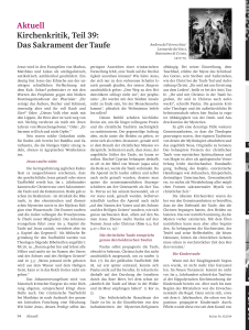 Kirchenkritik, Teil 39, Oktober 2014