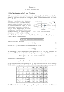 Quanten 1 Die Welleneigenschaft von Teilchen