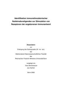 Identifikation immunstimulatorischer - ULB Bonn