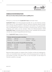 Gebrauchsinformation SymbioVital® Immun