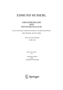 EDMUND HUSSERL