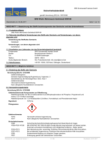 Sicherheitsdatenblatt - SRS Schmierstoff Vertrieb GmbH