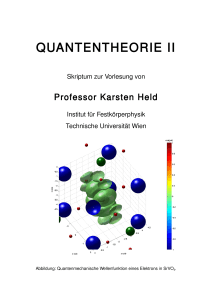 quantentheorie ii - Institut für Festkörperphysik