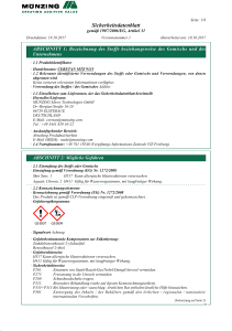 Sicherheitsdatenblatt