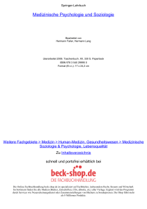 Medizinische Psychologie und Soziologie - Beck-Shop