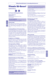 Gebrauchsinformation Vitamin B6