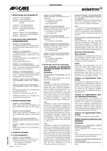 axisetron - SRZ - Fachinformationsdienst