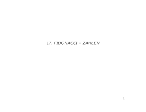 17. FIBONACCI – ZAHLEN
