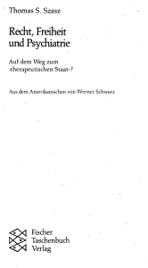 Recht, Freiheit und Psychiatrie