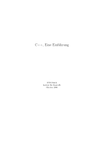 C++, Eine Einführung