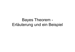 Bayes Theorem - Erläuterung und ein Beispiel