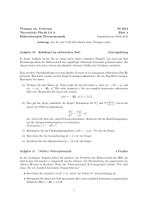 ¨Ubungen zur Vorlesung SS 2012 Theoretische Physik LA 2: Blatt 4