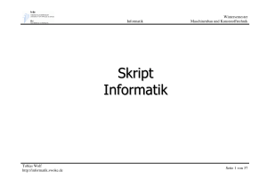 Skript Informatik