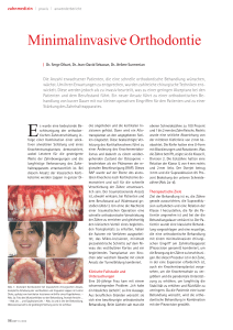 Minimalinvasive Orthodontie, ZWP 11/10