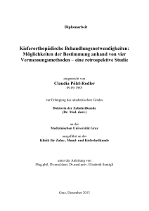 Kieferorthopädische Behandlungsnotwendigkeiten: Möglichkeiten