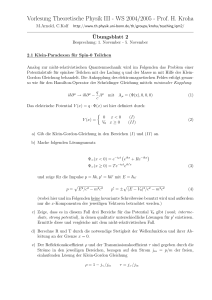 Vorlesung Theoretische Physik III - WS 2004/2005