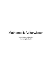 Abiturwissen Mathematik