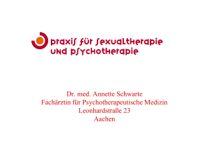Dr. med. Annette Schwarte Fachärztin für Psychotherapeutische