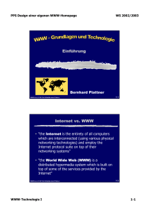 Einführung Internet vs. WWW