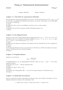 ¨Ubung zu “Mathematische Rechenmethoden”