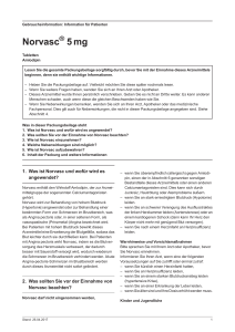 Norvasc ® 5 mg Tabletten