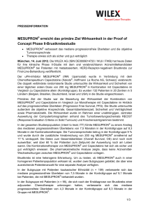 MESUPRON® erreicht das primäre Ziel Wirksamkeit in