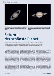 saturn – der schönste Planet
