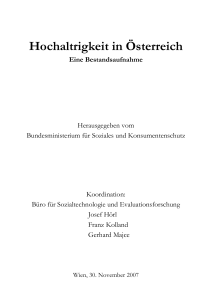 Hochaltrigkeit in Österreich