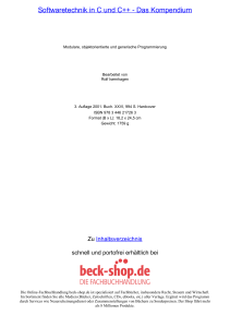 Softwaretechnik in C und C++ - Das Kompendium - Beck-Shop