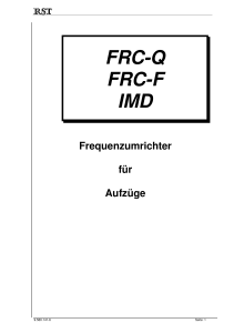 FRC-Q FRC-F IMD - RST Elektronik GmbH