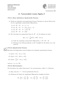 13. Tutoriumsblatt Lineare Algebra II