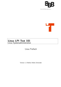Linux LPI Test 101