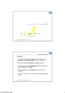 DOE UMGANG MIT STÖRGRÖßEN