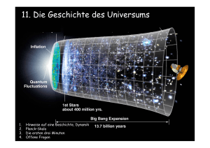 11. Die Geschichte des Universums
