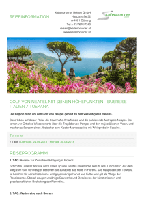 Golf von Neapel mit seinen Höhepunkten