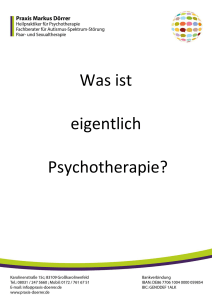 Was ist eigentlich Psychotherapie?