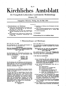 Kirchliches Amtsblatt - Kirchenrecht der Nordkirche