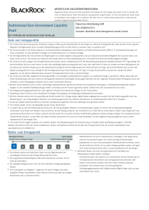 Institutional Euro Government Liquidity Fund