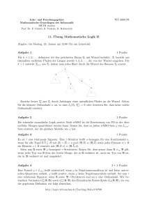 11. Übung Mathematische Logik II - RWTH