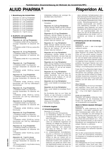 Risperidon AL - SRZ - Fachinformationsdienst